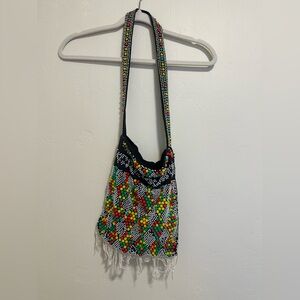 Y2K Vintage Beaded Crossbody Shoulder Bag